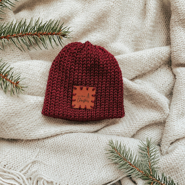 READY TO SHIP-“My First Christmas” Beanie
