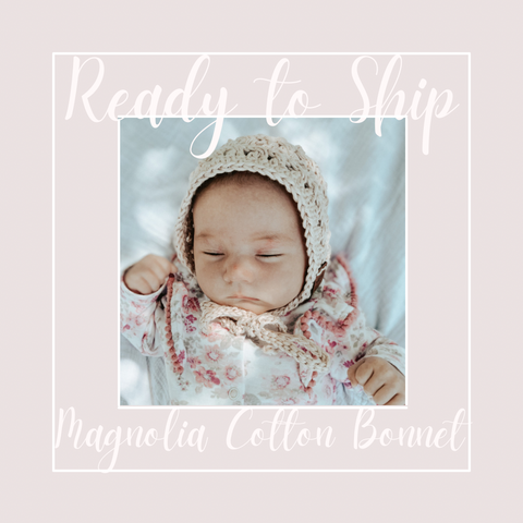 Ready to Ship-Magnolia Cotton Bonnet