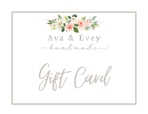 Ava & Evey Handmade Gift Card